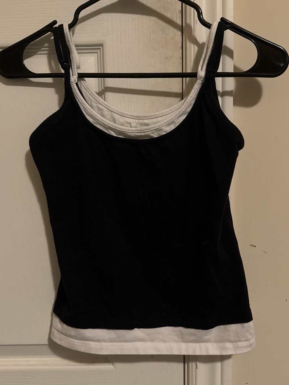 American Eagle Outfitters Black Tank with White Trim